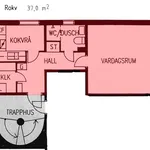 Rent 1 bedroom apartment of 37 m² in Vilhelmina