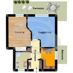 Rent 3 bedroom apartment of 61 m² in Ospedaletti