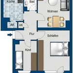 Miete 3 Schlafzimmer wohnung von 62 m² in Berlin