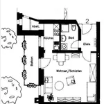 Miete 1 Schlafzimmer wohnung von 45 m² in Chemnitz