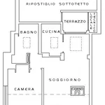 Affitto 2 camera casa di 40 m² in Rome