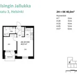 Vuokraa 2 makuuhuoneen asunto, 40 m² paikassa Jätkäsaari,