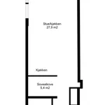 Rent 1 bedroom apartment of 43 m² in Trondheim