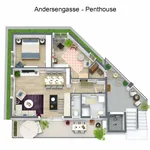 Miete 1 Schlafzimmer wohnung von 82 m² in Graz