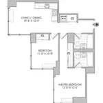 Rent 2 bedroom apartment in New York