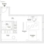 Miete 1 Schlafzimmer wohnung von 45 m² in Wolfsburg