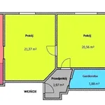 Rent 2 bedroom apartment of 63 m² in Grudziądz