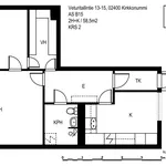 Rent 2 bedroom apartment of 58 m² in Kirkkonummi