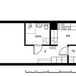 Vuokraa 1 makuuhuoneen asunto, 35 m² paikassa Helsinki