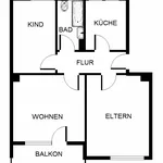 Miete 3 Schlafzimmer wohnung von 59 m² in Gelsenkirchen