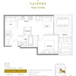 Appartement de 527 m² avec 2 chambre(s) en location à Toronto