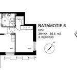 Rent 3 bedroom apartment of 65 m² in Espoo