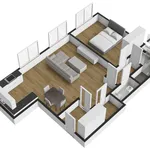 Pronajměte si 2 ložnic/e byt o rozloze 63 m² v Prague