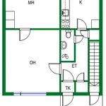 Vuokraa 2 makuuhuoneen talo, 55 m² paikassa Turku