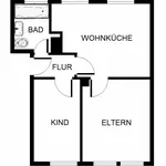 Miete 2 Schlafzimmer wohnung von 49 m² in Gelsenkirchen