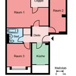 Rent 3 bedroom apartment of 74 m² in Witten