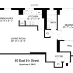 Rent 1 bedroom apartment of 85 m² in New York