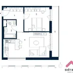 Pronajměte si 2 ložnic/e byt o rozloze 58 m² v Prague