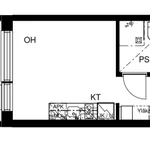 Rent 1 bedroom apartment of 21 m² in Vantaa