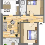 Miete 3 Schlafzimmer wohnung von 59 m² in Dortmund