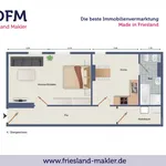 Miete 1 Schlafzimmer wohnung von 55 m² in Wilhelmshaven