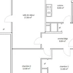 Appartement de 66 m² avec 4 chambre(s) en location à Machault