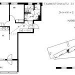 Vuokraa 3 makuuhuoneen asunto, 64 m² paikassa Tammisto,