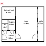 Rent 1 bedroom apartment of 38 m² in Kladno