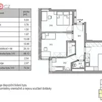 Pronajměte si 3 ložnic/e byt o rozloze 74 m² v Brno