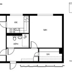 Rent 2 bedroom apartment of 52 m² in Vantaa