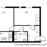 Rent 2 bedroom apartment of 50 m² in Vantaa