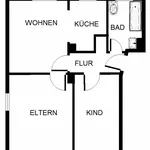 Miete 2 Schlafzimmer wohnung von 51 m² in Gelsenkirchen