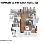 Pronajměte si 2 ložnic/e byt o rozloze 53 m² v Mohelnice