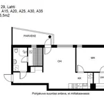 Rent 2 bedroom house of 45 m² in Keskusta,