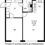 Vuokraa 2 makuuhuoneen asunto, 41 m² paikassa Littoinen