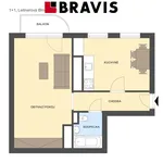 Rent 2 bedroom apartment of 49 m² in Brno