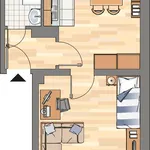 Miete 1 Schlafzimmer wohnung von 35 m² in Herne