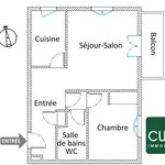 Appartement de 45 m² avec 2 chambre(s) en location à Guilherand-Granges