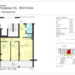 Miete 3 Schlafzimmer wohnung von 68 m² in Graz