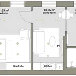 Miete 1 Schlafzimmer wohnung von 50 m² in Berlin