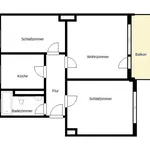 Miete 3 Schlafzimmer wohnung von 62 m² in Dortmund