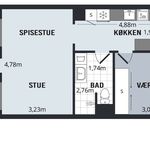 Lej 2-værelses lejlighed på 55 m² i Aarhus C