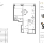 Pronajměte si 2 ložnic/e byt o rozloze 26 m² v Prague