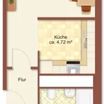 Rent 2 bedroom apartment of 42 m² in Chemnitz