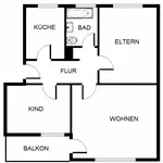 Miete 3 Schlafzimmer wohnung von 66 m² in Gelsenkirchen