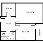 Miete 2 Schlafzimmer wohnung von 56 m² in Gelsenkirchen