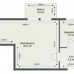 Miete 1 Schlafzimmer wohnung von 36 m² in Fürth