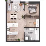 2 bedroom apartment of 796 sq. ft in Gatineau