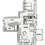 Miete 2 Schlafzimmer wohnung von 59 m² in Chemnitz