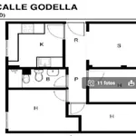 Alquilo 3 dormitorio apartamento de 61 m² en  Madrid